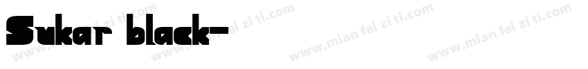 Sukar black字体转换